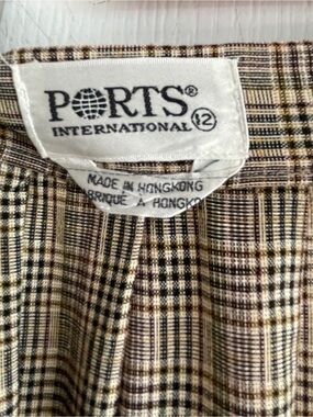 PORTS Plaid Maxi Skirt